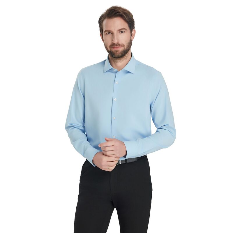 ビスポーク レディース トップス Tシャツ Men's Bespoke Slim-Fit Wrinkle Free Performance Dresshirt Bright Blue ブルー｜ReVida 店 11,346円