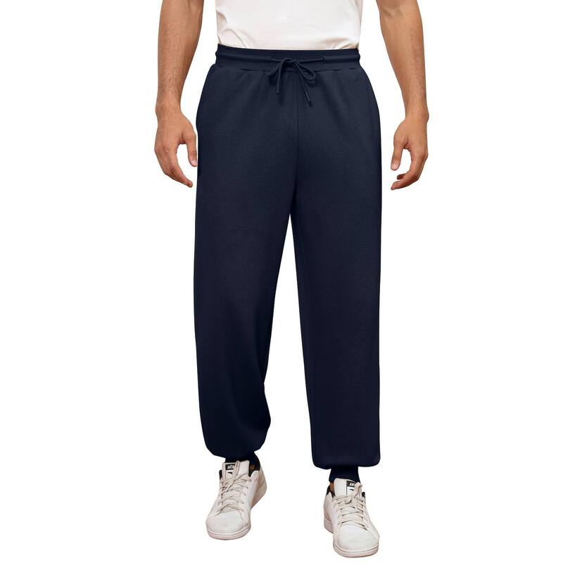 コジョイン レディース ボトムス カジュアルパンツ スウェットパンツ Kojooin Men's Casualounge Pajama Yoga Jogger Pants Open Bottom Sweatpants With Pockets Nave Blue ブルー｜ReVida 店