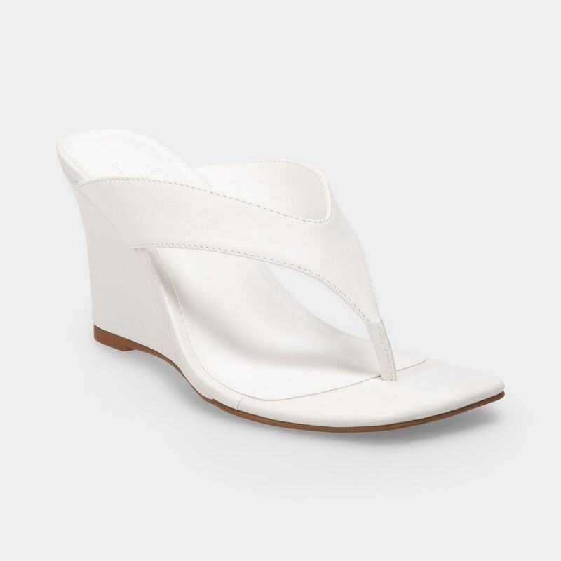 アプトナイン レディース シューズ パンプス サンダル Apt. 9 JONNES Women's Wedge Thong Sandals White ホワイト|ReVida 店