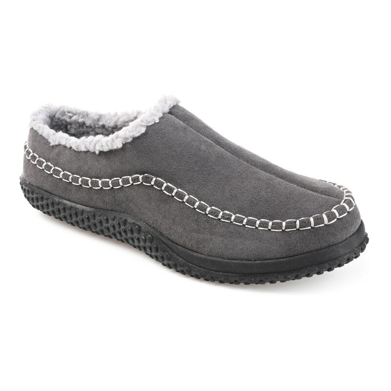 バンス メンズ シューズ サンダル Vance Co. Godwin Men'sherpa Clog Slippers Gray グレー