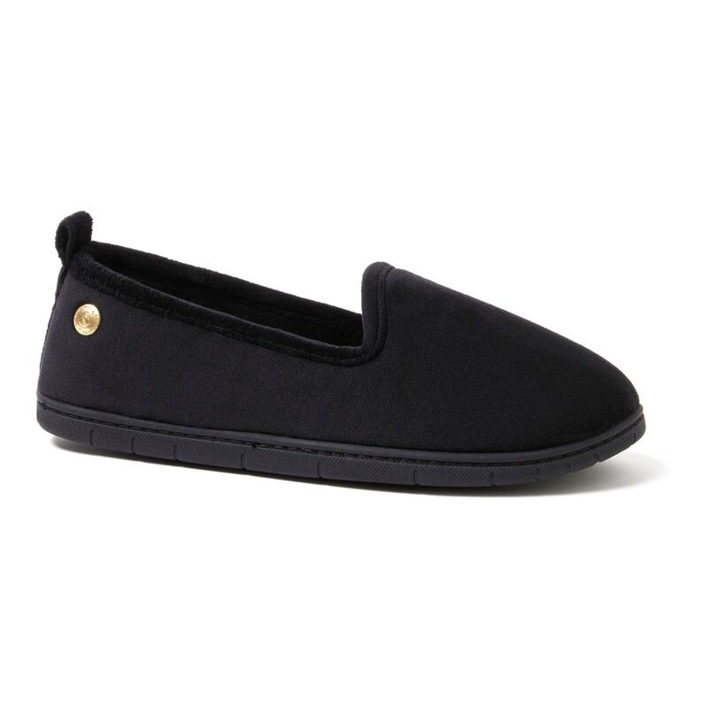 ディアフォームズ レディース シューズ サンダル Dearfoams Rachel Velour Women's Closed Back Slippers Black ブラック