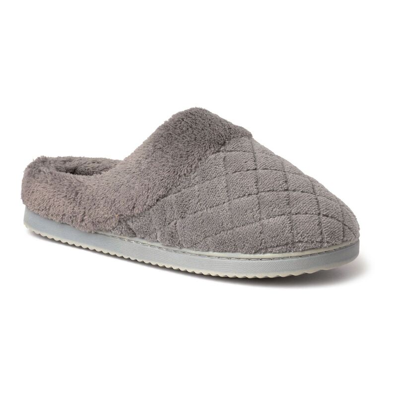 ディアフォームズ レディース シューズ サンダル キルティング パイル Dearfoams Libby Women's Quilted Terry Clog Slippers Medium Gray グレー