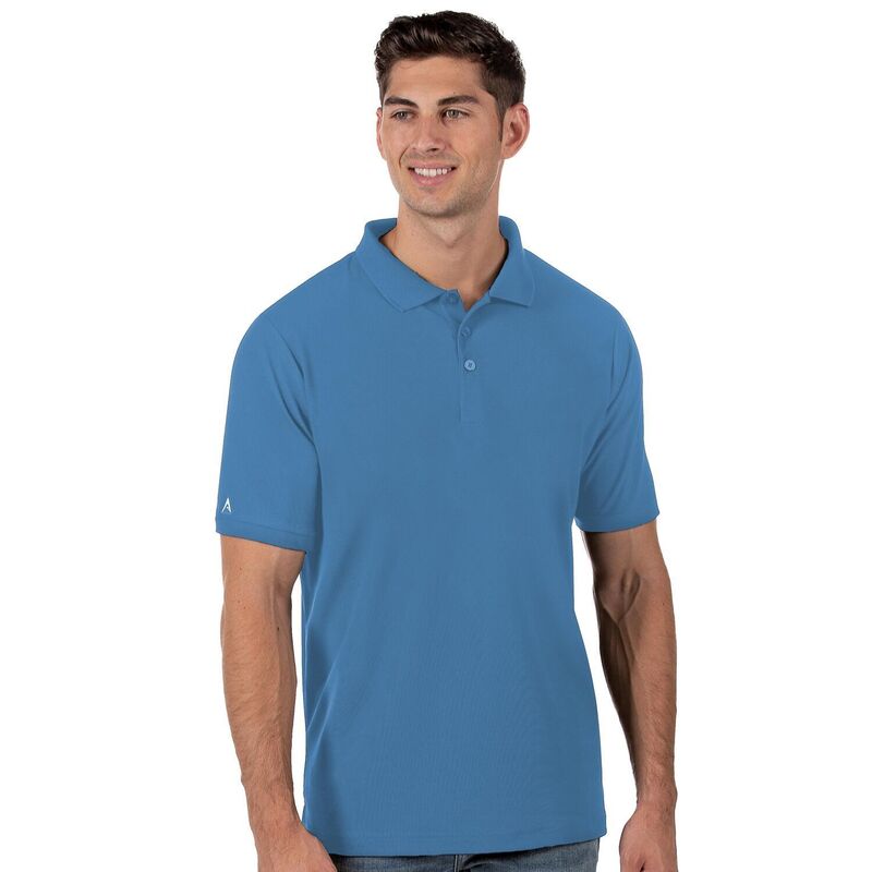 アンティグア レディース トップス Tシャツ ポロシャツ Men's Antigua Legacy Fitted Pique Polo Blue ブルー|ReVida 店