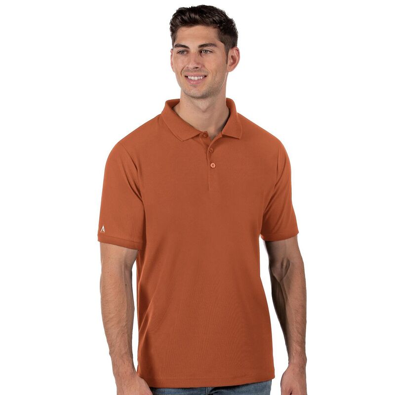 アンティグア レディース トップス Tシャツ ポロシャツ Men's Antigua Legacy Fitted Pique Polo Burnt Orange オレンジ｜ReVida 店