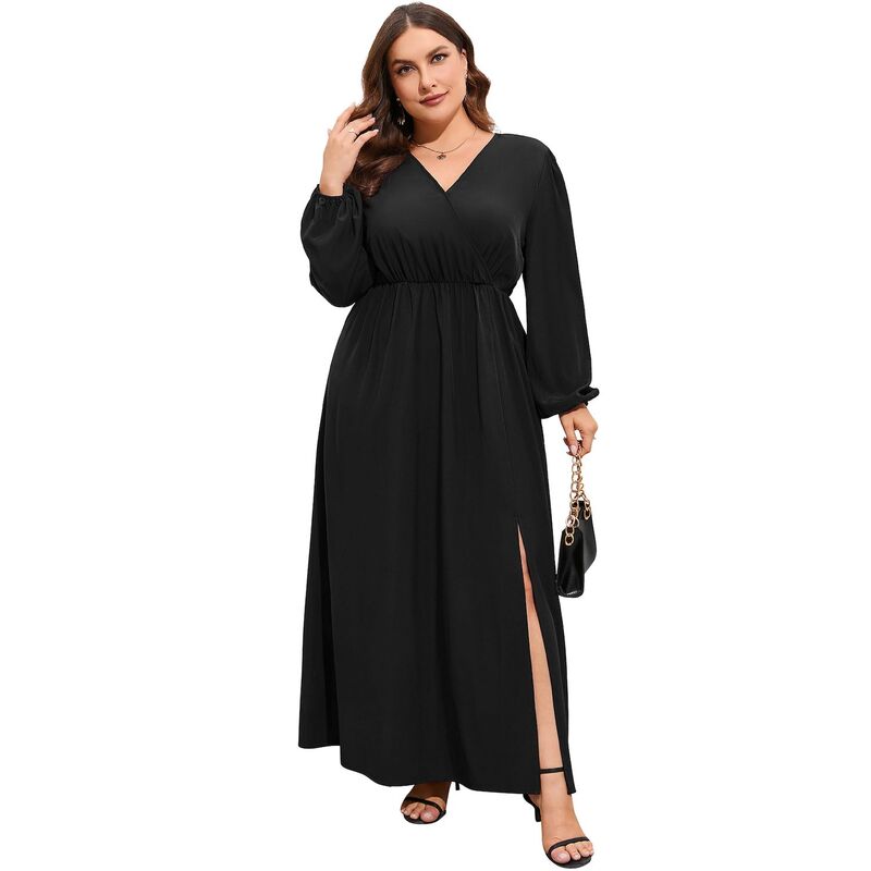 コジョイン レディース トップス ワンピース Vネック ハイウエスト プリーツ フリル Kojooin Women's Ruffle Babydoll Dresshort Sleeve V Neck High Waist Botton Flowy Swing Pleated Tunic Dress Black ブラック｜ReVida 店