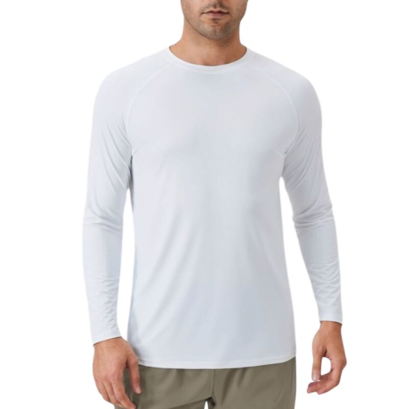 アンナカシ レディース トップス Tシャツ Anna-Kaci Men's Long Sleeve Performance Shirt with Raglan Sleeves and Lightweight Stretch Fabric White ホワイト｜ReVida 店