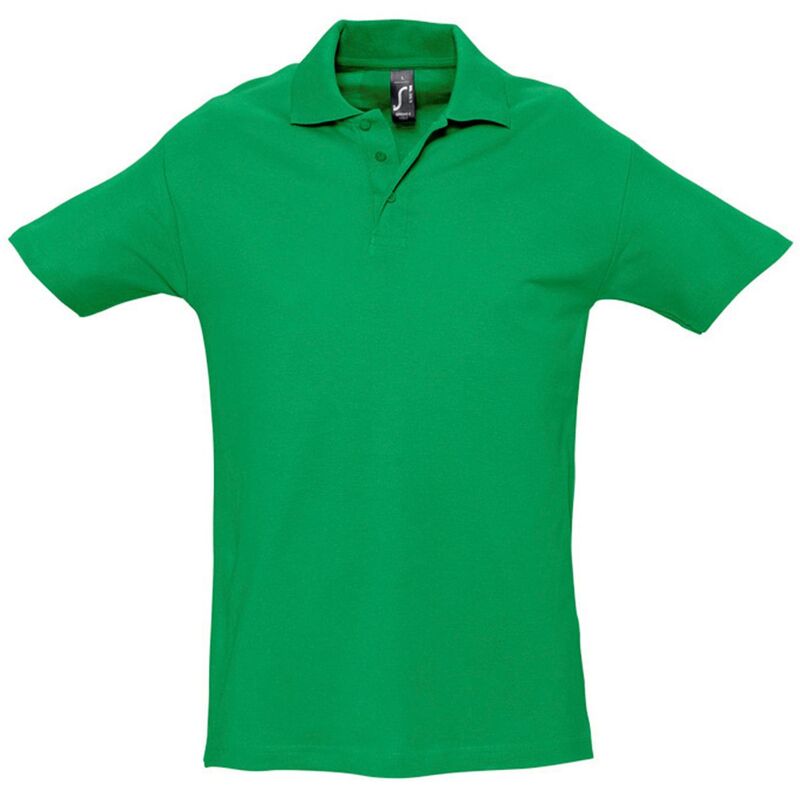 ソルズ レディース トップス Tシャツ ポロシャツ SOLS Menspring II Short Sleeve Heavyweight Polo Shirt Kelly Green グリーン｜ReVida 店