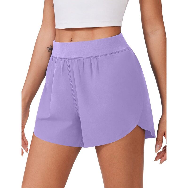 ピンスパーク レディース ボトムス ハーフパンツ・ショーツ ショートパンツ Pinspark Running Shorts for Women High Waisted Athletic Shorts Quick Dry Active Wear Shorts Lilac ライラック|ReVida 店