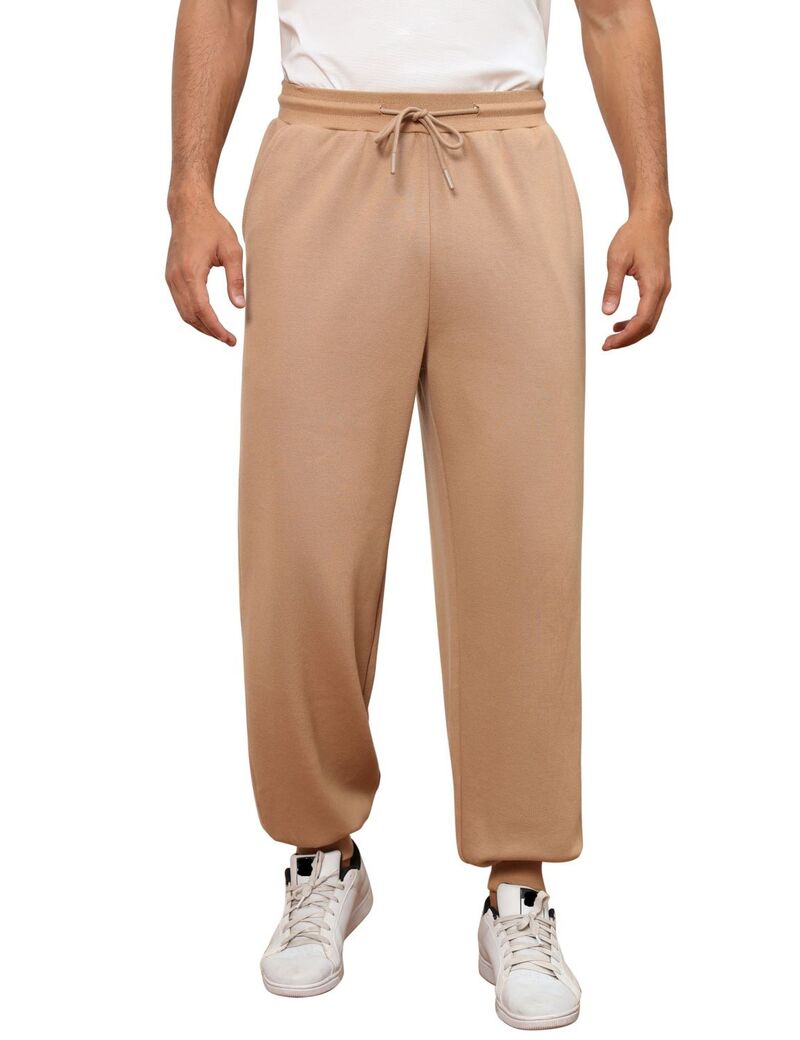エリートチョイス レディース ボトムス カジュアルパンツ ワイドレッグ スウェットパンツ Elitechoice Men's Wide Leg Sweatpants with Side Pockets Gravel|ReVida 店