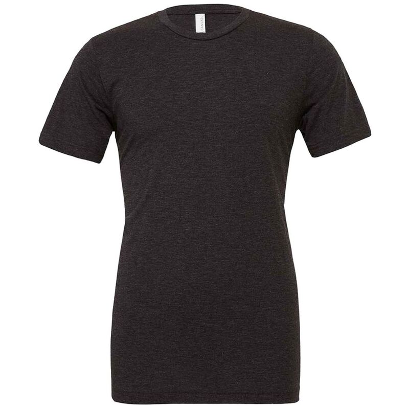 ベラ帆布 レディース トップス プルオーバー 労働者の一団のど首 Bella+Canvas Bella Canvas Unisex Adults Triblend Crew Neck T Shirt Charcoal Black 黒いこと