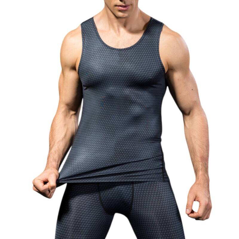 アンナカシ レディース トップス Tシャツ ノースリーブ Anna-Kaci Mensleeveless Compression Tank Top with Textured Fabric and Scoop Neckline Black ブラック｜ReVida 店