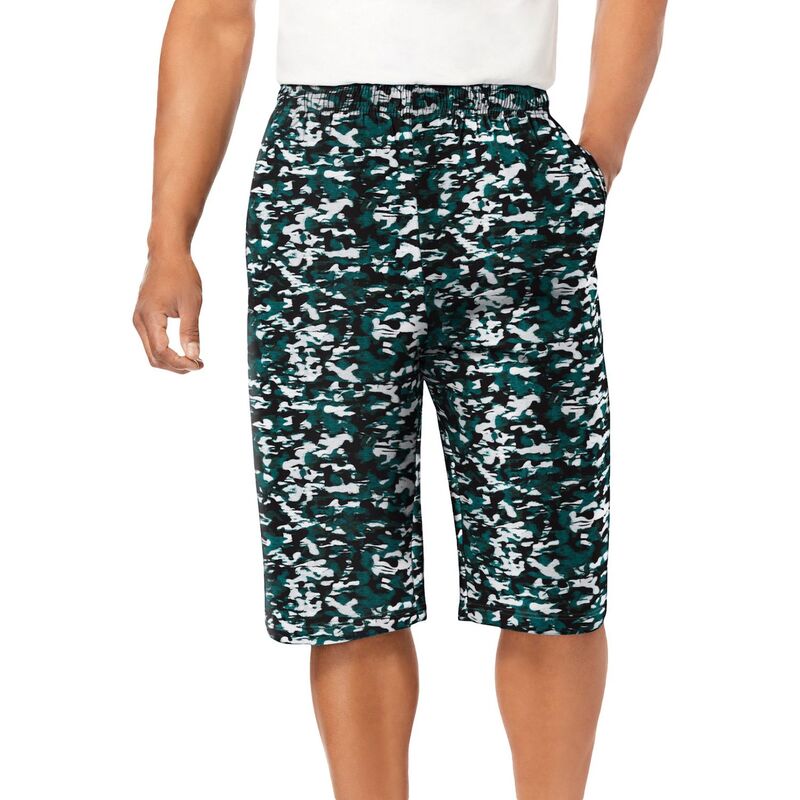 キングサイズ レディース ボトムス ハーフパンツ・ショーツ トール ショートパンツ ジャージー KingSize Men's Big & Tallightweight Longer Length Jersey Shorts Camo｜ReVida 店