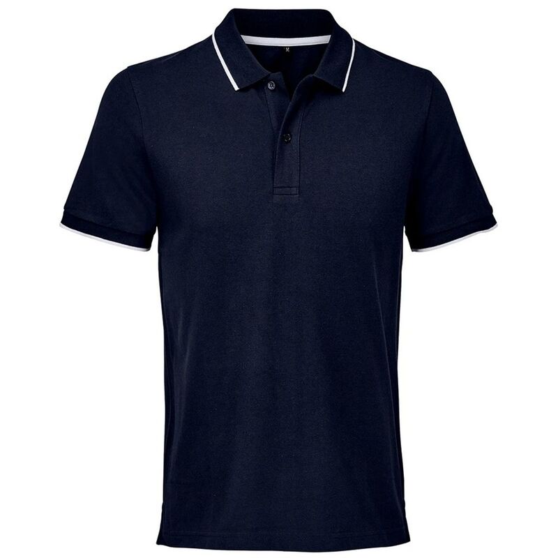 ソルズ レディース トップス プルオーバー SOLS Unisex Adult Palermo Polo Shirt French Navy And White 白いこと