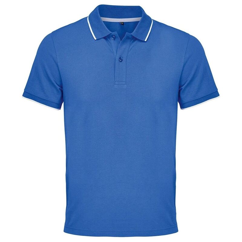 ソルズ レディース トップス プルオーバー SOLS Unisex Adult Palermo Polo Shirt Royal Blue And White 白いこと