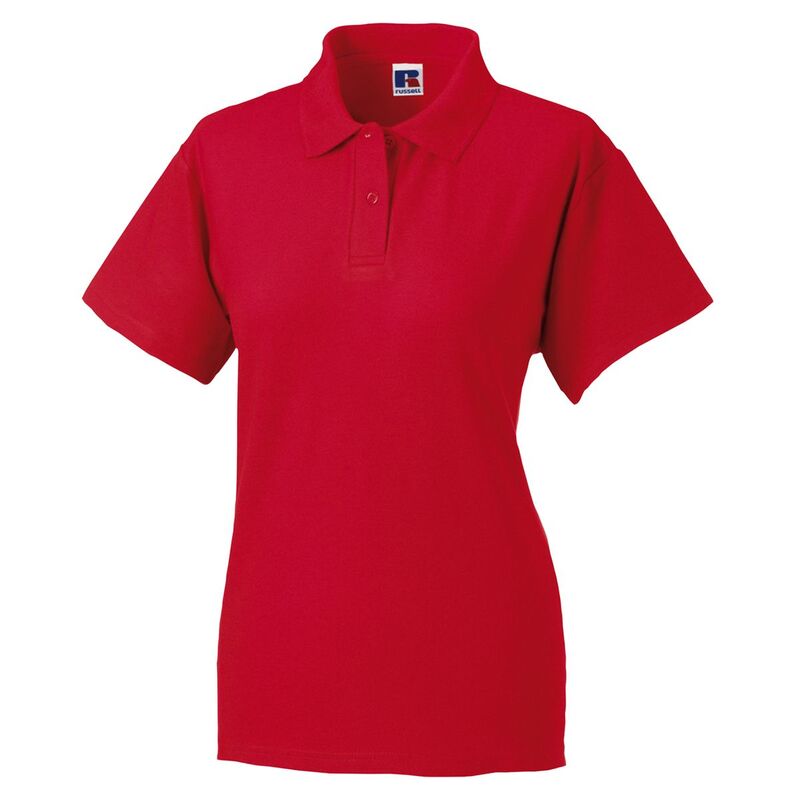 ジャージーズ レディース トップス プルオーバー スポーツシャツ Jerzees Colours Ladies 65/35 Hard Wearing Pique Short Sleeve Polo Shirt Classic Red 赤いこと