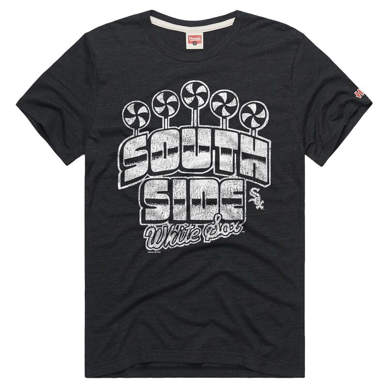 オマージュ レディース トップス Tシャツ Men's Homage Charcoal Chicago White Sox Tri-Blend Hyperlocal T-Shirt Sox Charco ホワイト｜ReVida 店