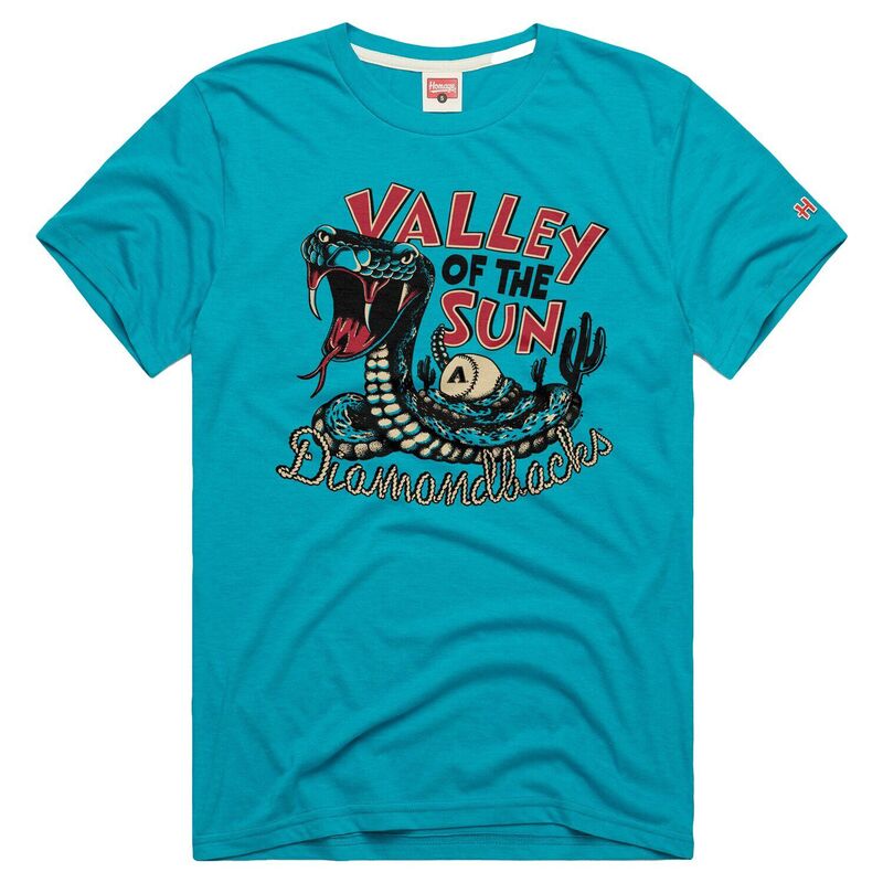 オマージュ レディース トップス プルオーバー Men\u0027s Homage Teal Arizona Diamondbacks Tri-Blend Hyperlocal T-Shirt Dbk Blue 青色