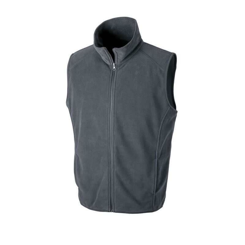 リザルト レディース アウター 上衣・上衣 ジレ フリース Result Core Unisex Adult Microfleece Gilet Charcoal 濃灰色