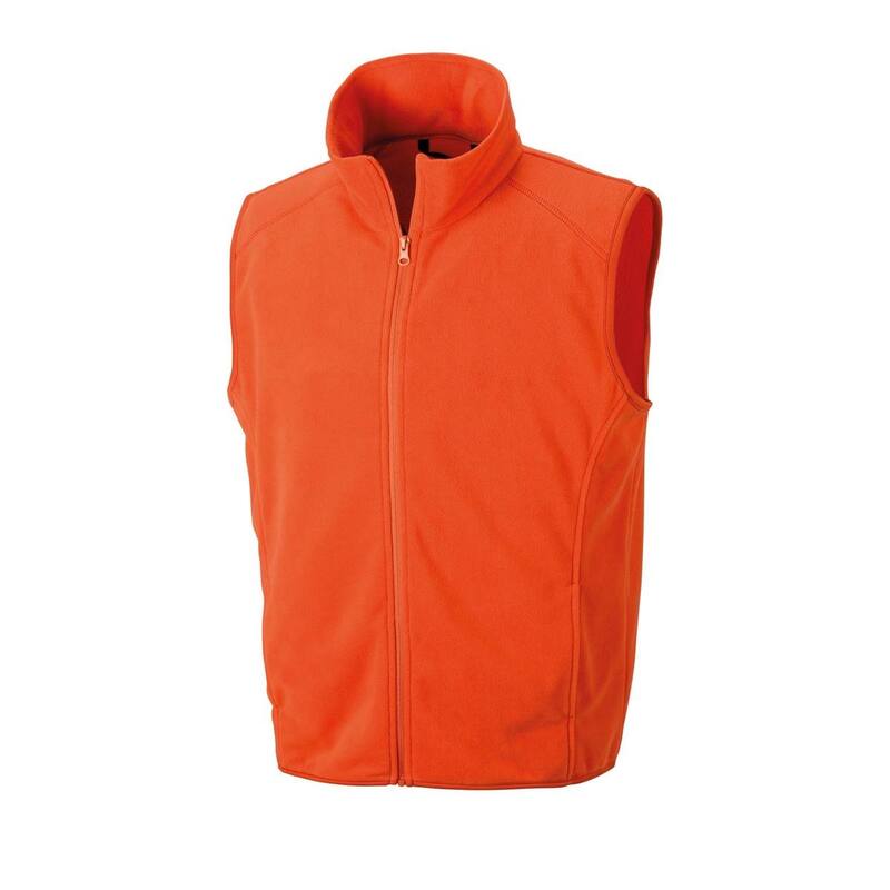 リザルト レディース アウター 上衣・上衣 ジレ フリース Result Core Unisex Adult Microfleece Gilet Orange オレンジ色