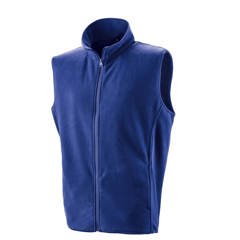 リザルト レディース アウター 上衣・上衣 ジレ フリース Result Core Unisex Adult Microfleece Gilet Royal Blue 青色
