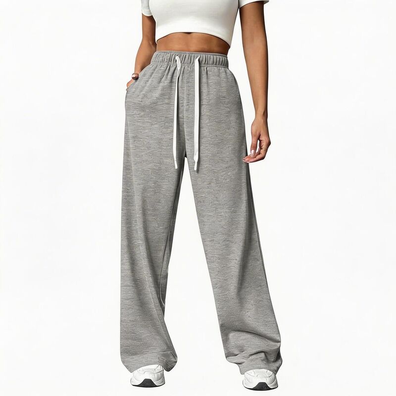 クリアラブ レディース ボトムス 心地よいズボン下 ワイドレッグ スウェットパンツ Clearlove Women\u0027s Baggy Wide Leg Sweatpants Casualounge Pajama Pants for Women Grey 薄墨色