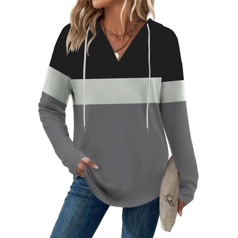 ジーグー レディース アウター 上衣・上衣 パーカー Zeagoo Hoodies for Women Fall Clothes 2025 Trendy Lightweight Long Sleeve Hooded Tops Grey Black 黒いこと