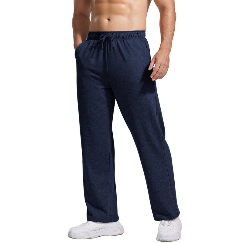 ピンスパーク レディース ボトムス カジュアルパンツ スウェットパンツ コットン Pinspark Men's Lightweight Cotton Sweatpants Baggy Open Bottom Lounge Jogger Pants with Pockets Heather Blue ヘザー|ReVida 店
