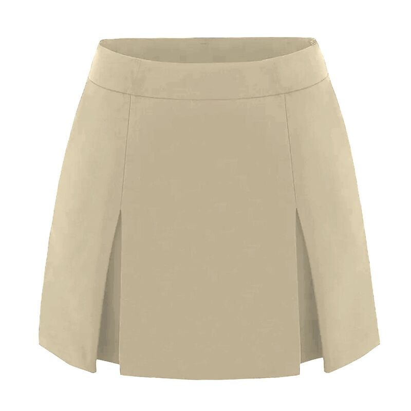 セオリア レディース ボトムスカート A ライン ハイウエスト ミニ ショートパンツ Seoria Skorts for Women High Waist A-Line Mini Casual Office Work Skirt with Built-in Shorts White ホワイト｜ReVida 店