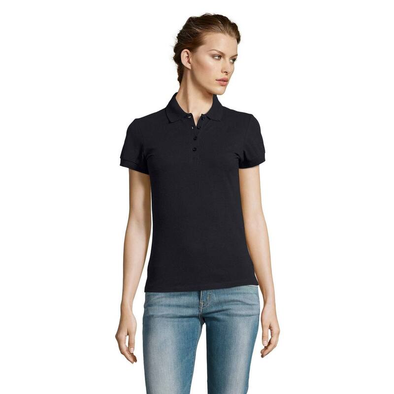 ソルズ レディース トップス Tシャツ ポロシャツ 半袖 SOLS Womens/Ladies People Pique Short-Sleeved Polo Shirt Navy ネイビー｜ReVida 店 9,346円