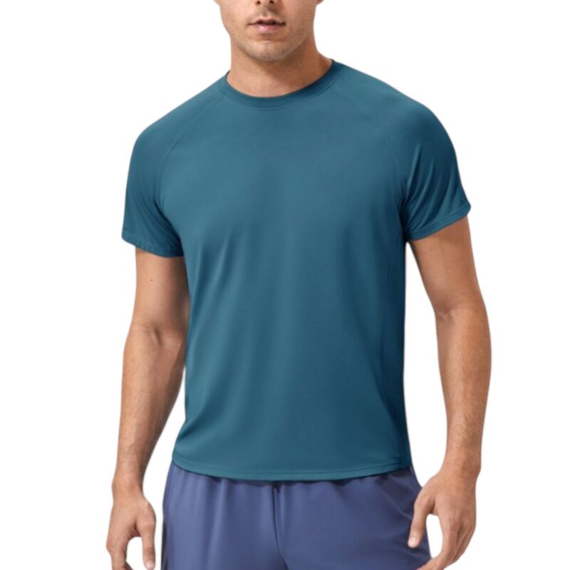 アンナカシ レディース トップス Tシャツ クルーネック Anna-Kaci Mens Classicrew Neck Active T-Shirt with Lightweight Quick-Dry Fabric for Performance Comforteal ティール｜ReVida 店