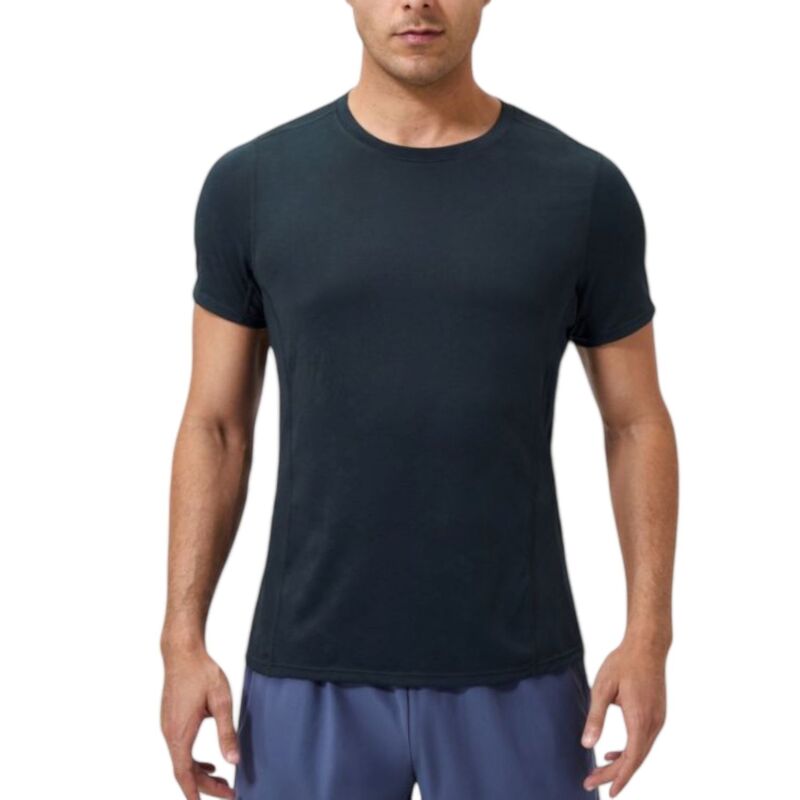 アンナカシ レディース トップス Tシャツ クルーネック Anna-Kaci Mens Performance Crew Neck Athletic T-Shirt with Subtle Hex Pattern and Moisture-Wicking Fabric Gray グレー|ReVida 店