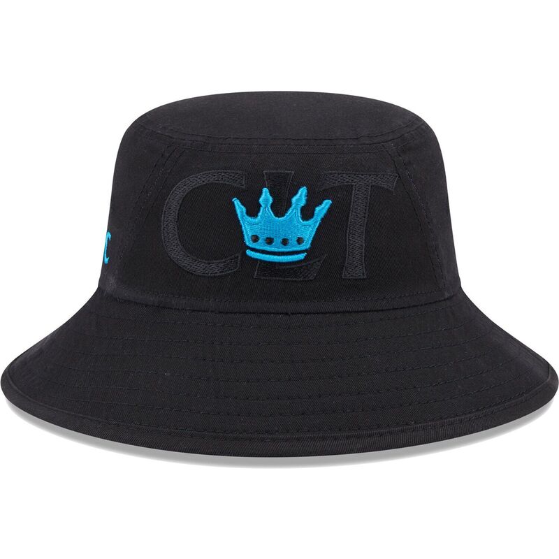 ニュー内鰓 レディース 佩び物 かぶり笠 Men\u0027s New Era Black Charlotte FC Kick Off Bucket Hat Cfc Black 黒いこと