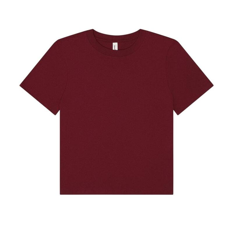 ベラキャンバス レディース トップス Tシャツ Bella+Canvas Bella + Canvas Womens/Ladies Heavyweight Boxy T-Shirt Maroon マルーン｜ReVida 店