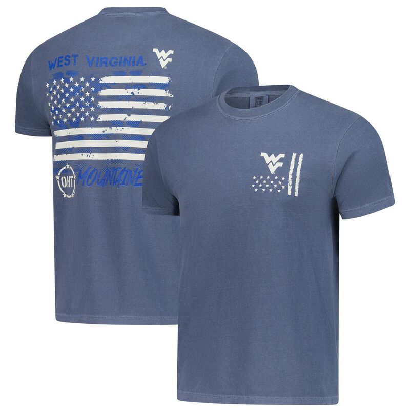 イメージワン レディース トップス Tシャツ オーバーレイ Image One Men's Navy West Virginia Mountaineers Comfort Colors OHT Camoverlay T-Shirt Wvu Navy ネイビー｜ReVida 店
