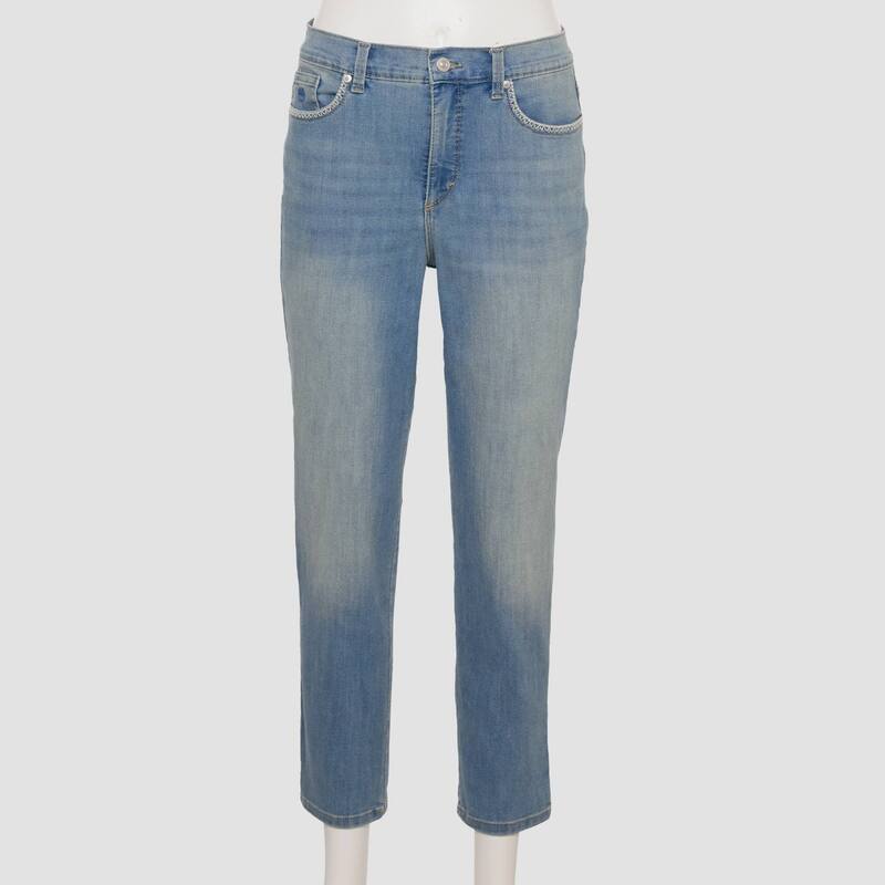 グロリアバンデービルト レディース ボトムス デニムパンツ 刺繍 アンクル ジーンズ Women's Gloria Vanderbilt Amanda Embroidered Ankle Jeans Belmore Whiskers｜ReVida 店 8,015円