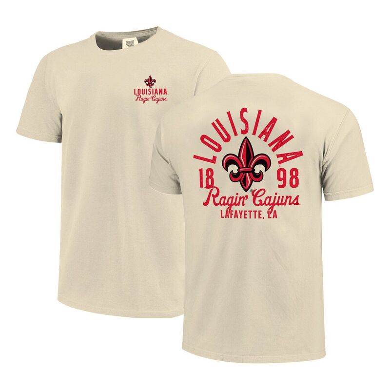 イメージワン レディース トップス Tシャツ オーバーレイ Image One Men's Cream Louisiana Ragin' Cajuns Comfort Colors Mascot Overlay T-Shirt Nc2 Beige ベージュ｜ReVida 店