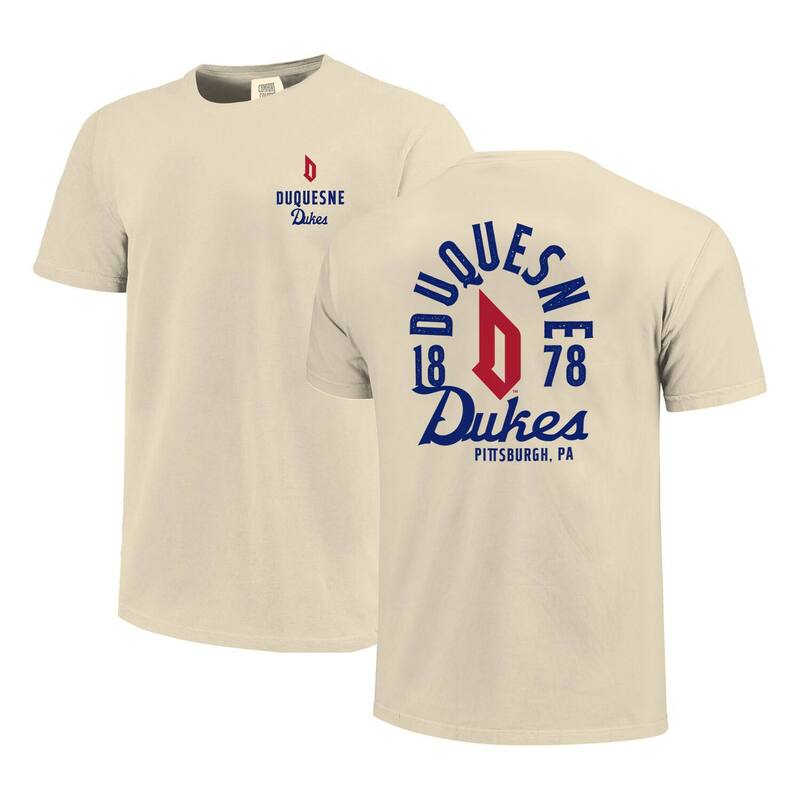 イメージワン レディース トップス Tシャツ オーバーレイ Image One Men's Cream Duquesne Dukes Comfort Colors Mascot Overlay T-Shirt Duq Beige ベージュ|ReVida 店