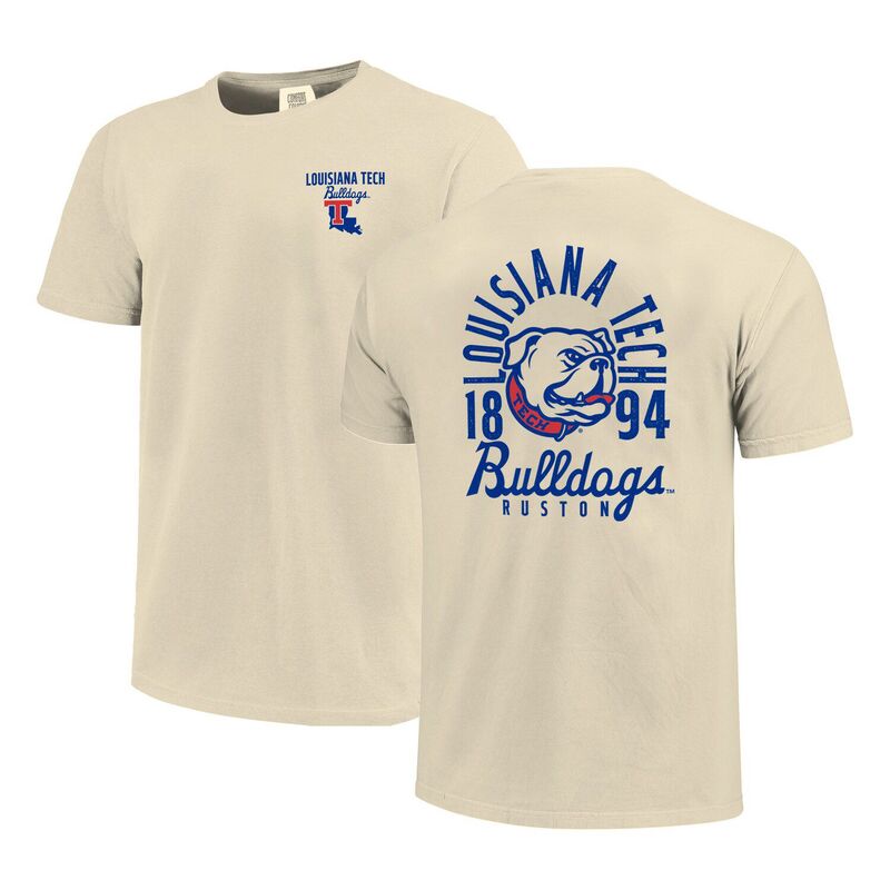 イメージワン レディース トップス Tシャツ オーバーレイ Image One Men's Cream Louisiana Tech Bulldogs Comfort Colors Mascot Overlay T-Shirt Lst Beige ベージュ|ReVida 店