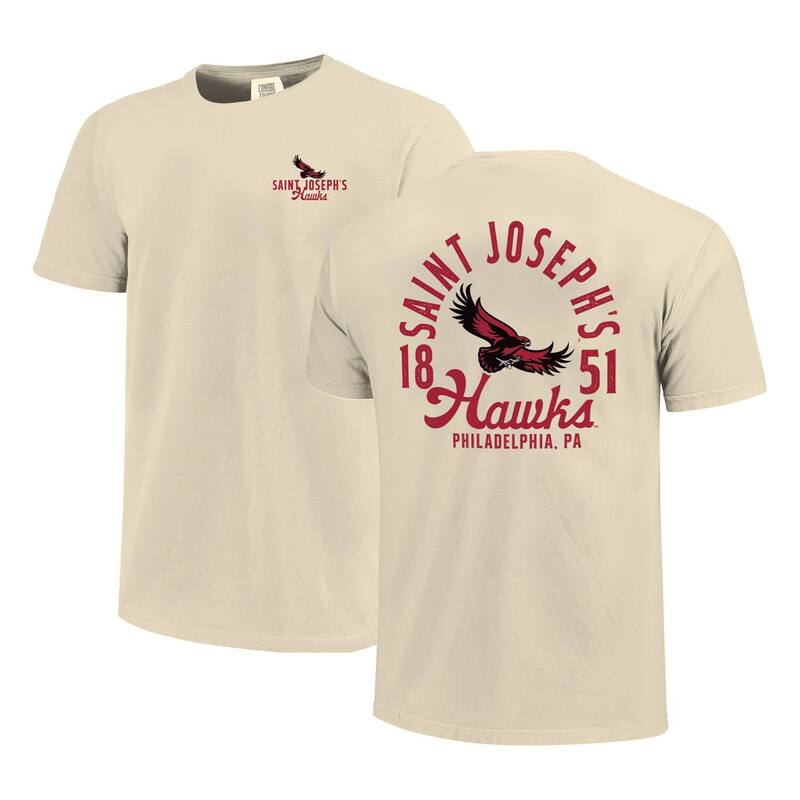 イメージワン レディース トップス Tシャツ オーバーレイ Image One Men's Cream Saint Joseph's Hawks Comfort Colors Mascot Overlay T-Shirt Nc2 Beige ベージュ|ReVida 店
