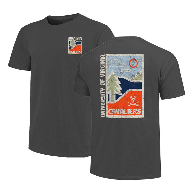 イメージワン レディース トップス Tシャツ ミニ Image One Men's Graphite Virginia Cavaliers Comfort Colors Minimalist Distressed Vista T-Shirt Uva Dark G グラファイト｜ReVida 店 9,216円