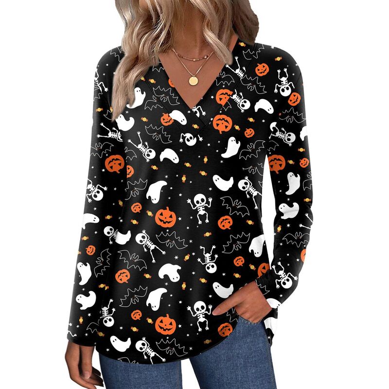 ジーグー レディース トップス Tシャツ Vネック ブラウス Zeagoo Cute Summer Boho Tops for Women V Neck Long Sleeve Blouseshirts Casual Tee Shirt Black Gray Blue ブラック|ReVida 店