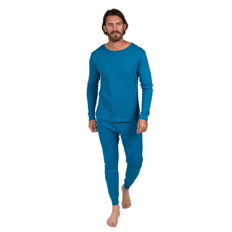 レベレット レディース アンダーウェア ナイトウェア コットン Leveret Mens Two Piece Cotton Pajamasolid Teal Teal ティール|ReVida 店