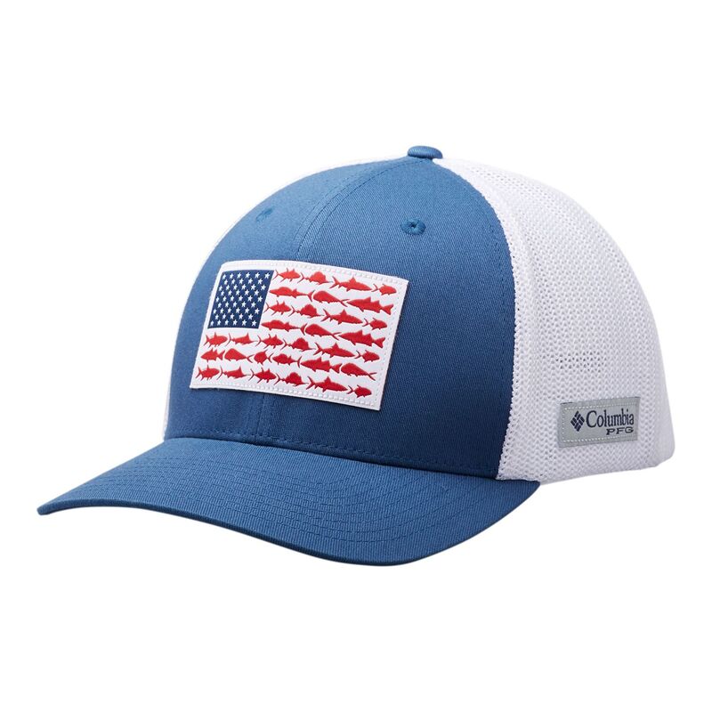 コロンビア レディース 佩び物 かぶり笠 メッシュ 旗がしら Men\u0027s Columbia PFG FlexFit Mesh Fish Flag Fitted Cap Nightide