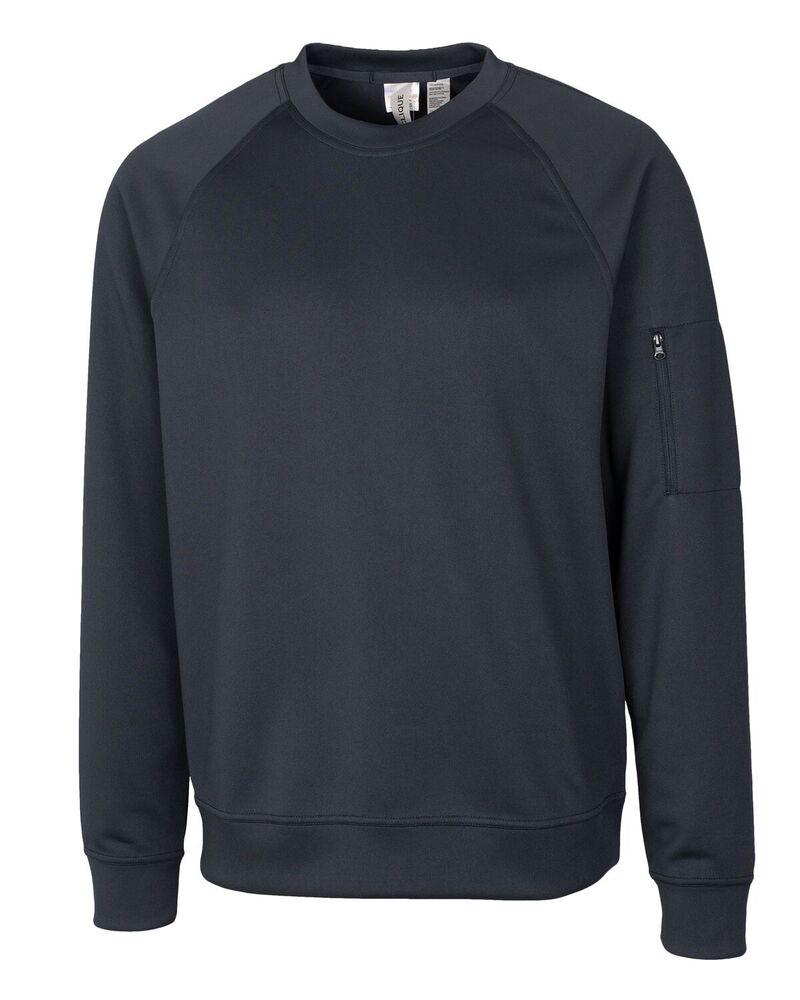 細流 レディース アウター 上衣・上衣 労働者の一団のど首 汗水 プルオーバー Clique Mens Lift Performance Crewneck Sweatshirt Navy 米国海軍