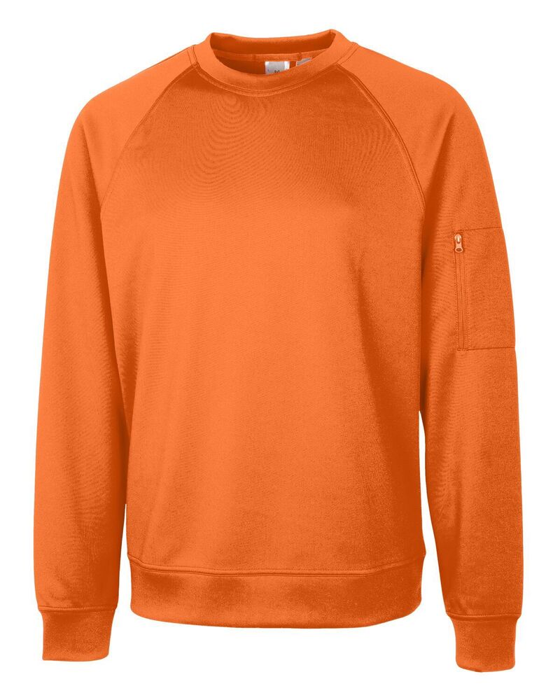 細流 レディース アウター 上衣・上衣 労働者の一団のど首 汗水 プルオーバー Clique Mens Lift Performance Crewneck Sweatshirt Orange オレンジ色