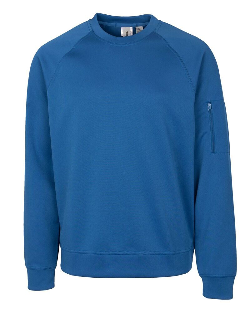 細流 レディース アウター 上衣・上衣 労働者の一団のど首 汗水 プルオーバー Clique Mens Lift Performance Crewneck Sweatshirt Royal Blue 青色