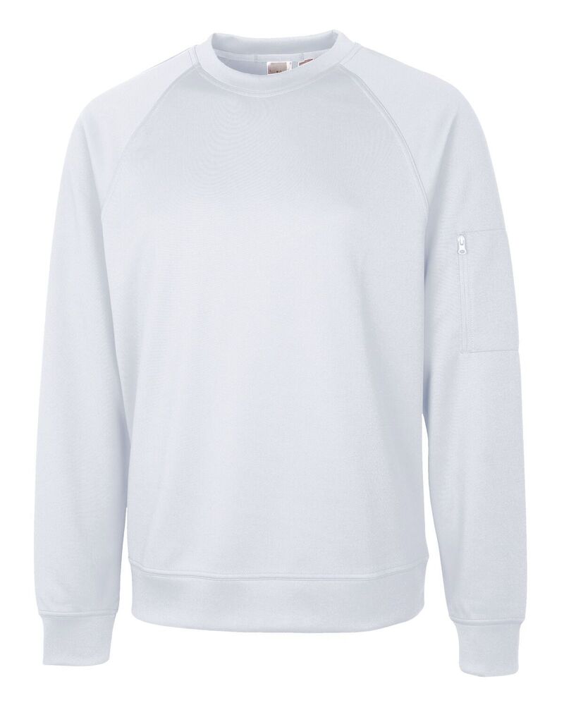 細流 レディース アウター 上衣・上衣 労働者の一団のど首 汗水 プルオーバー Clique Mens Lift Performance Crewneck Sweatshirt White 白いこと