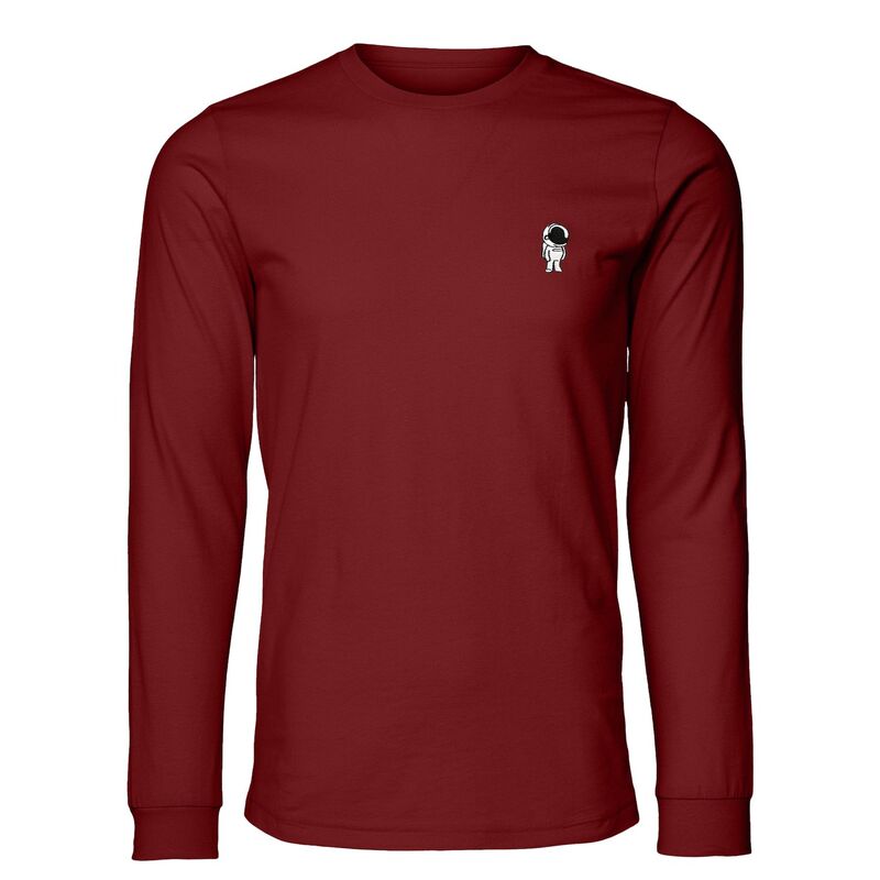 ダリックス レディース トップス プルオーバー Dalix Astronaut Long Sleeve Tee Mens Cardinal Red 赤いこと