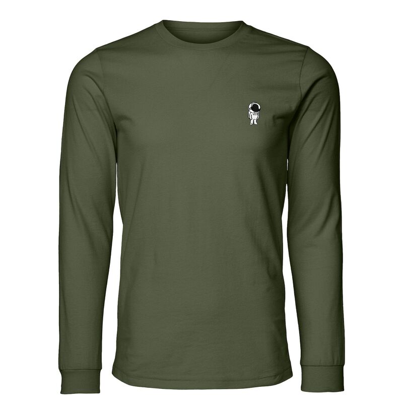 ダリックス レディース トップス プルオーバー Dalix Astronaut Long Sleeve Tee Mens Military Green 緑であること