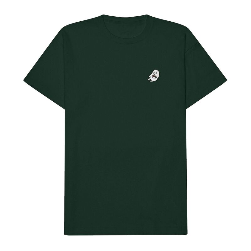 ダリックス レディース トップス プルオーバー Dalix Coffee Ghost Relaxed T Shirt Mens Forest Green 緑であること